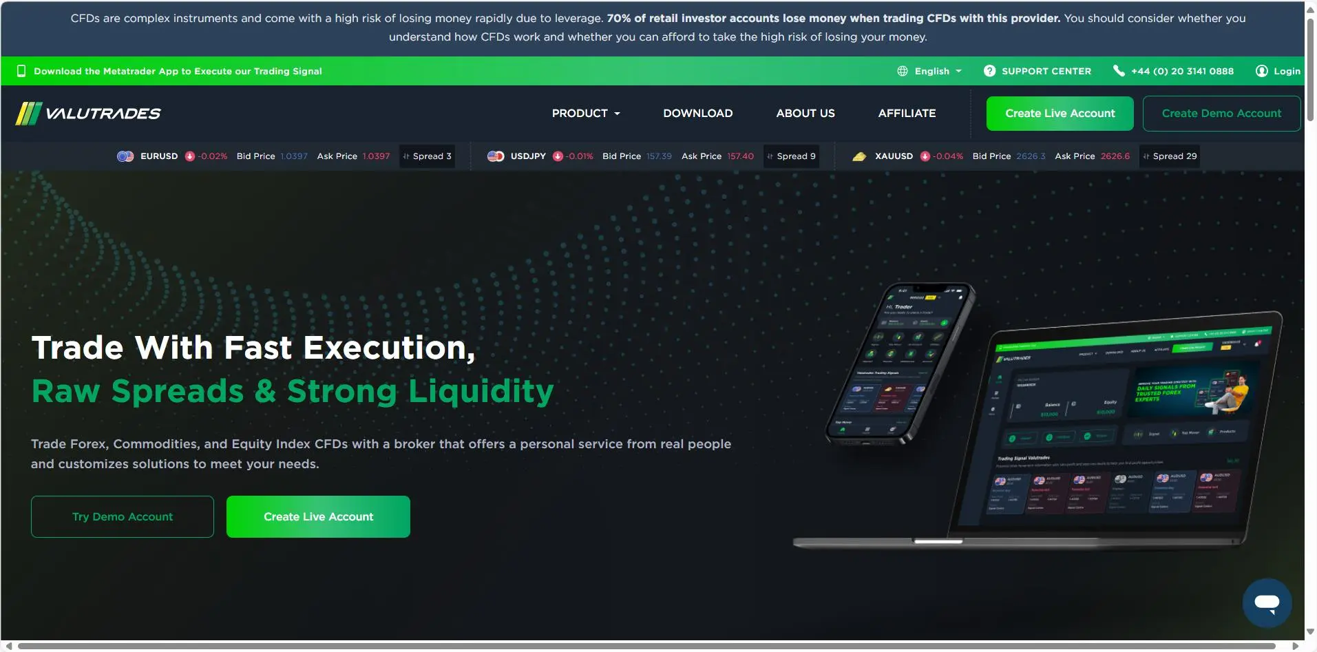 Valutrades Information