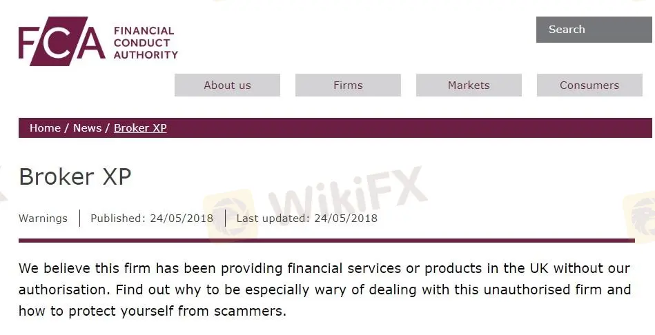 FCA warning