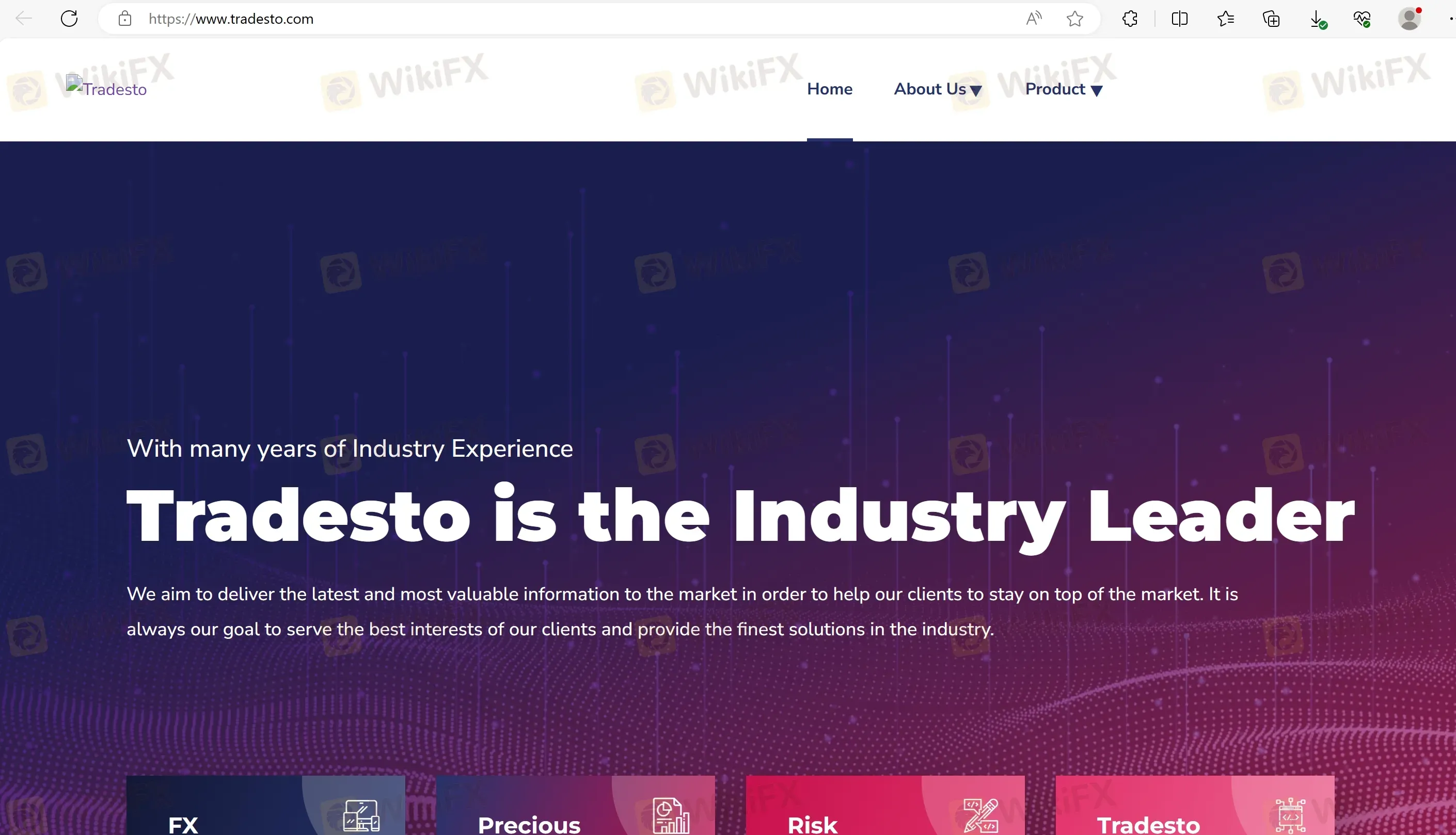 Tradesto's homepage Tradesto's homepage