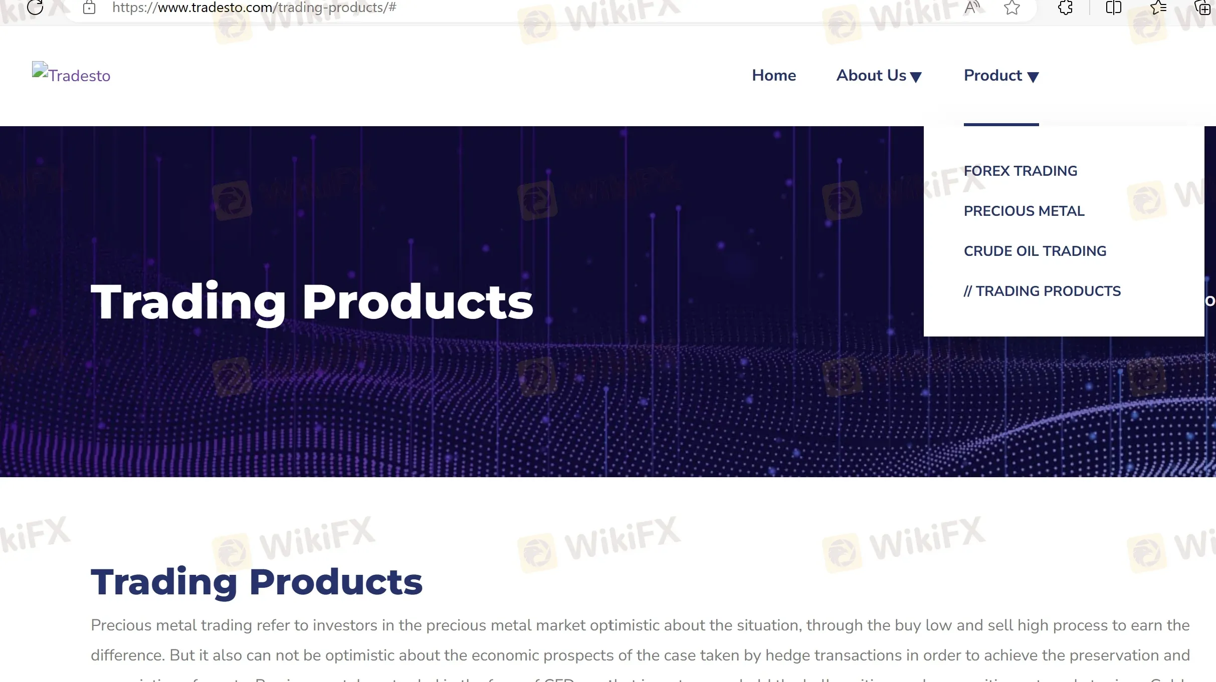 Trading products Trading products