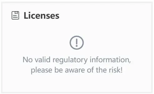 No license