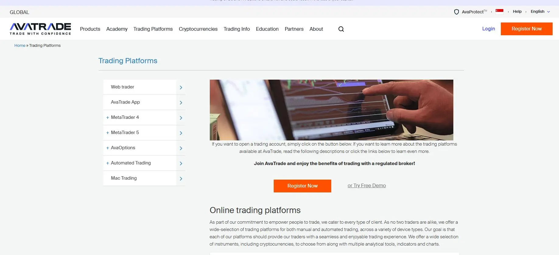 AvaTrade -Automated Trading Capabilities