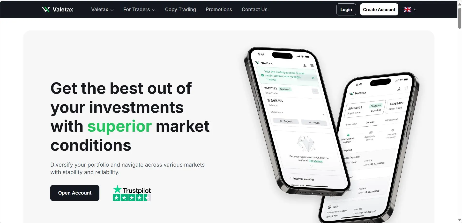 Valetax Information