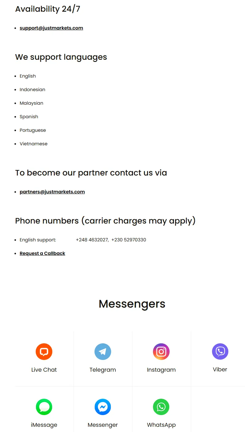 Contact info