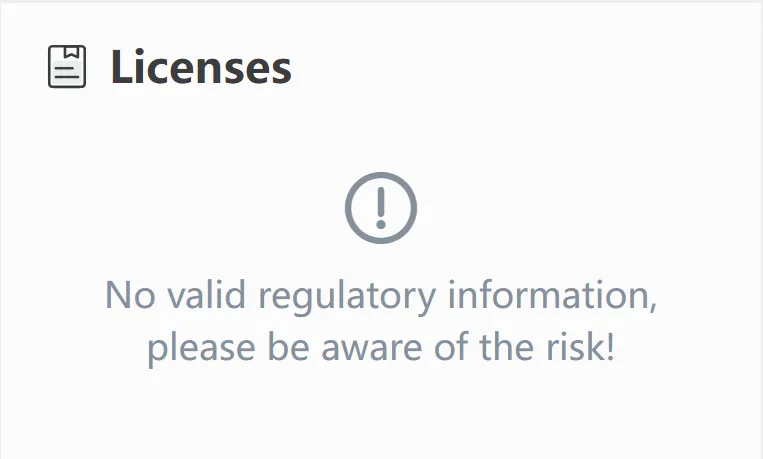 No license