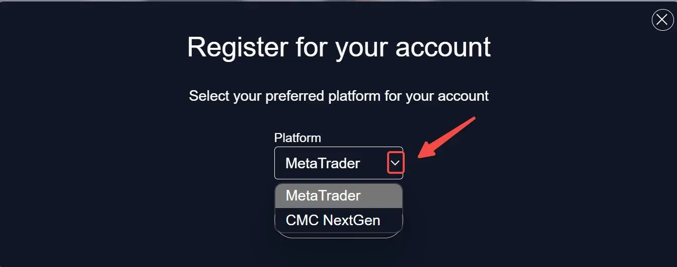 Choose trading platform Choose trading platform
