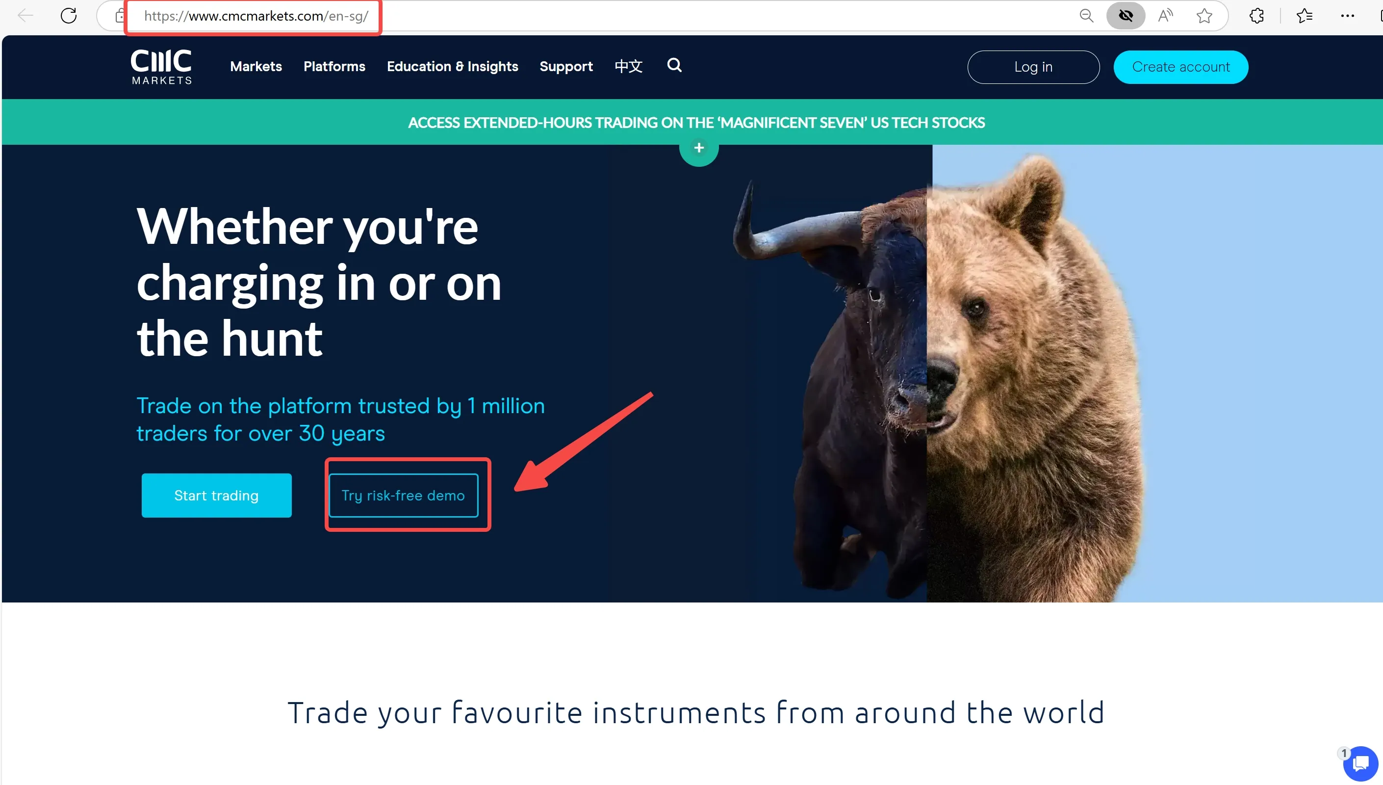 Click the Try risk-free demo button Click the Try risk-free demo button