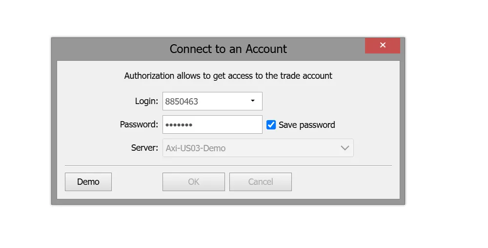 Axi Demo Account Axi Demo Account