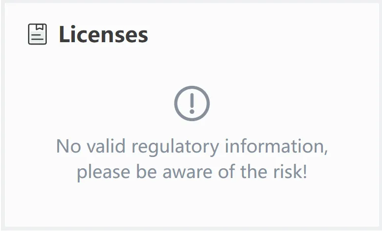 No license