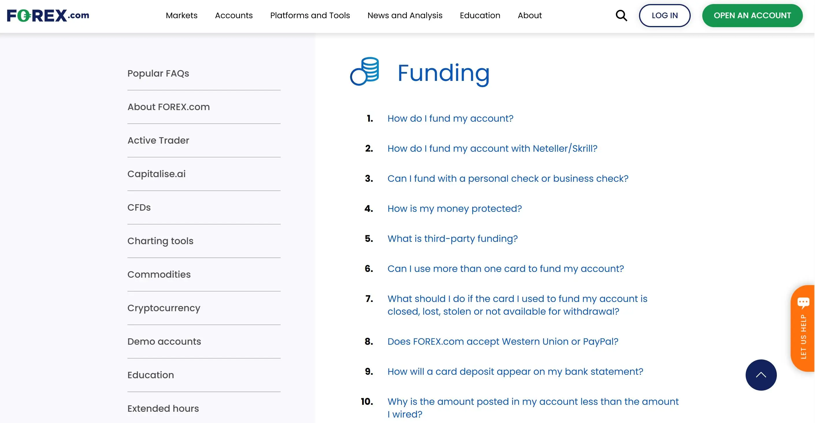 Forex.com Deposit FAQs Forex.com Deposit FAQs