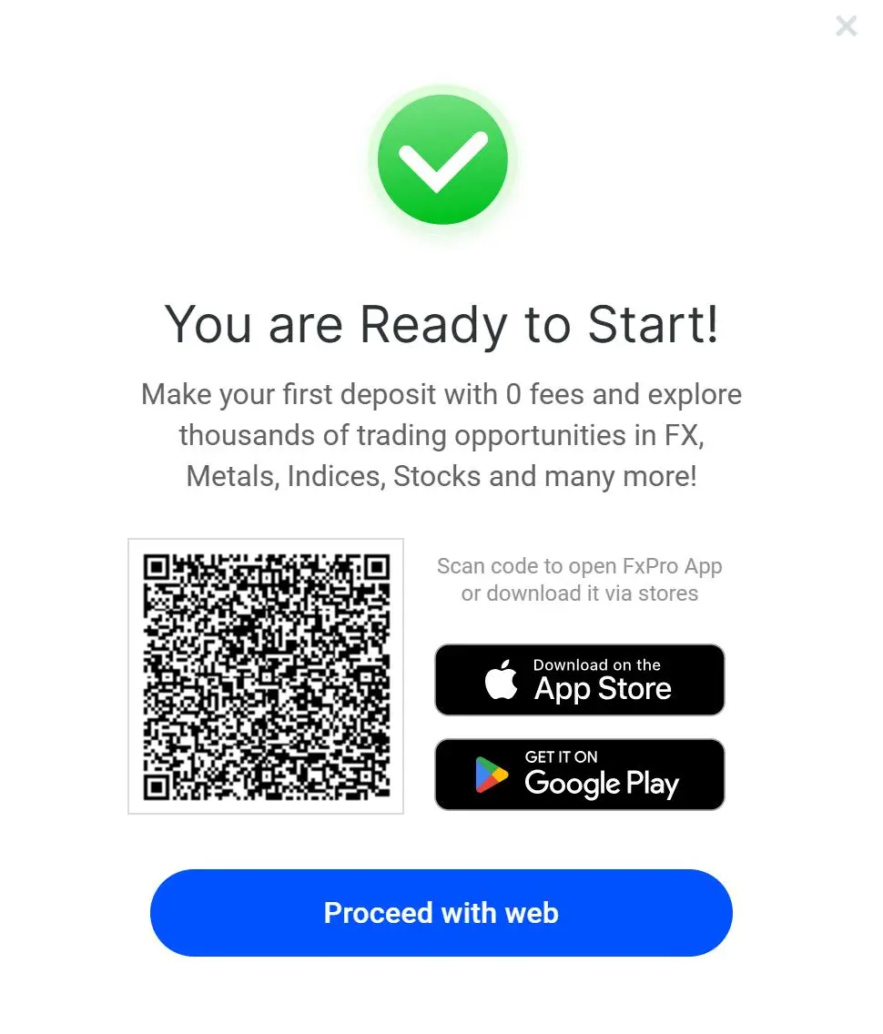 You are ready to start!