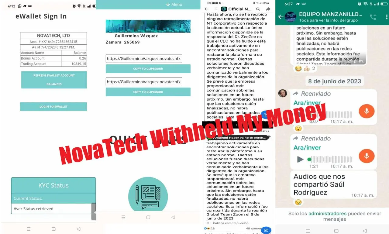 案例 2:NovaTech已經扣留了我的錢兩個月了 案例 2:NovaTech已經扣留了我的錢兩個月了