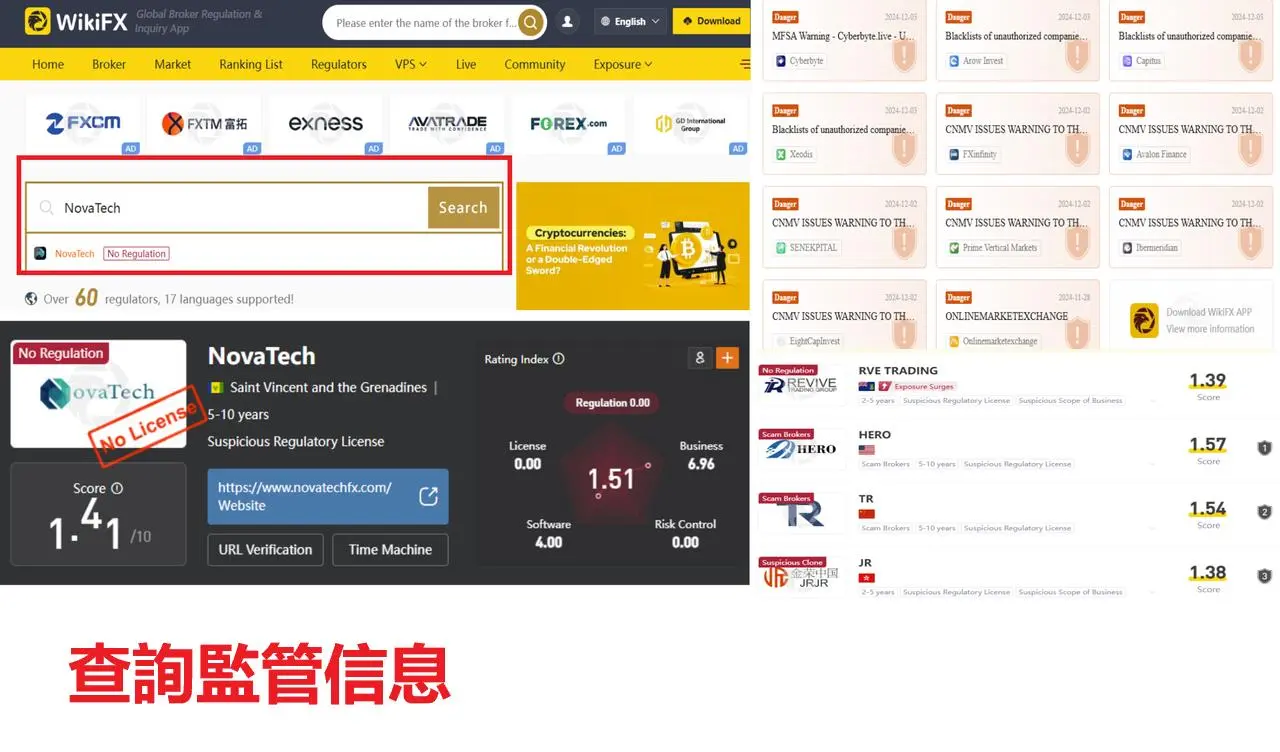 核實監管信息 核實監管信息