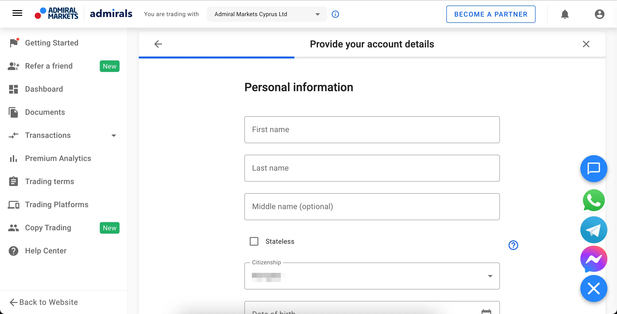 Admiral Registration - How do I register an account with Admiral ? Admiral Registration - How do I register an account with Admiral ?