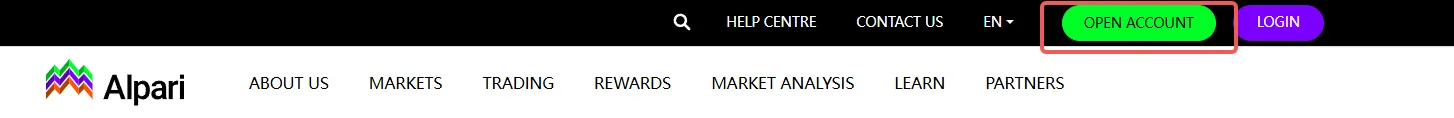 How to open an Alpari account How to open an Alpari account