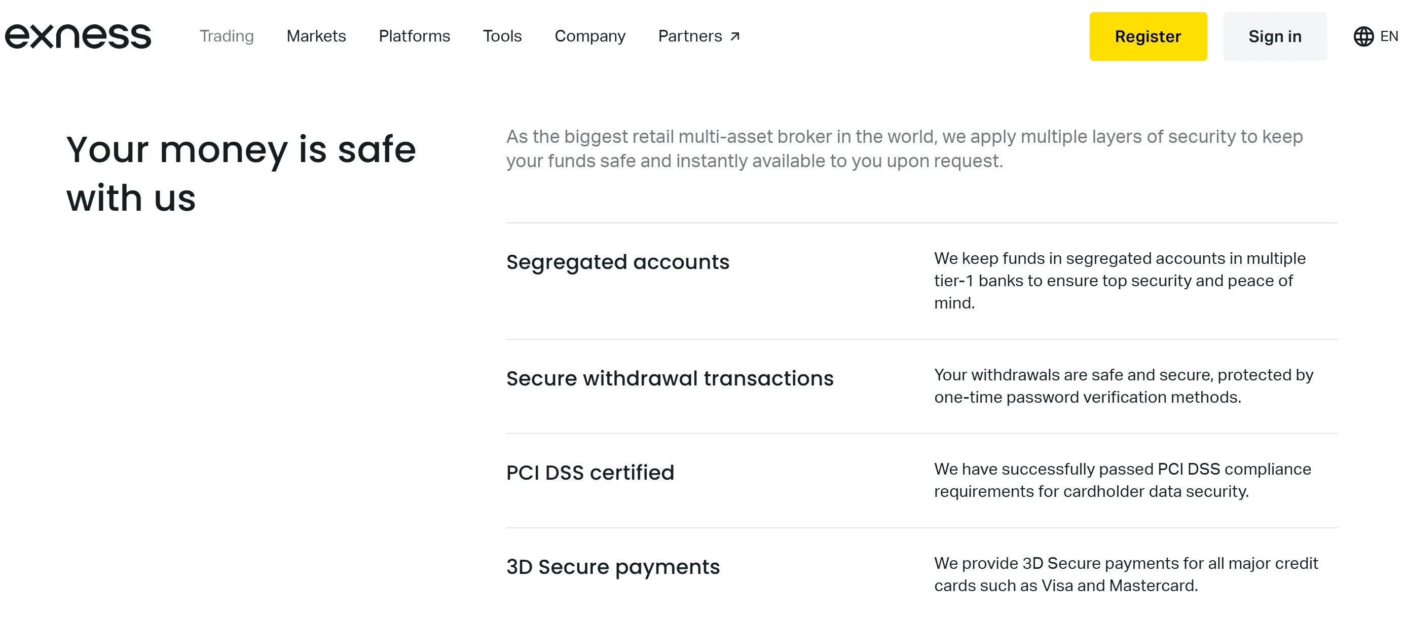 Exness protects your money Exness protects your money