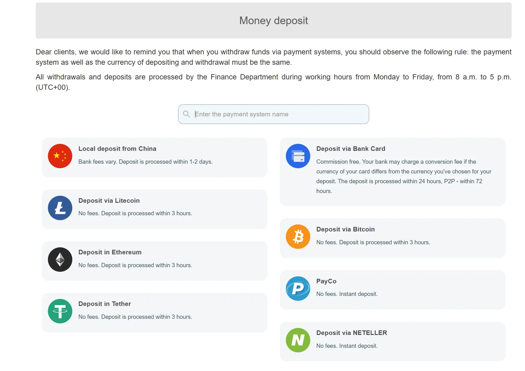 Make a deposit to your account Make a deposit to your account