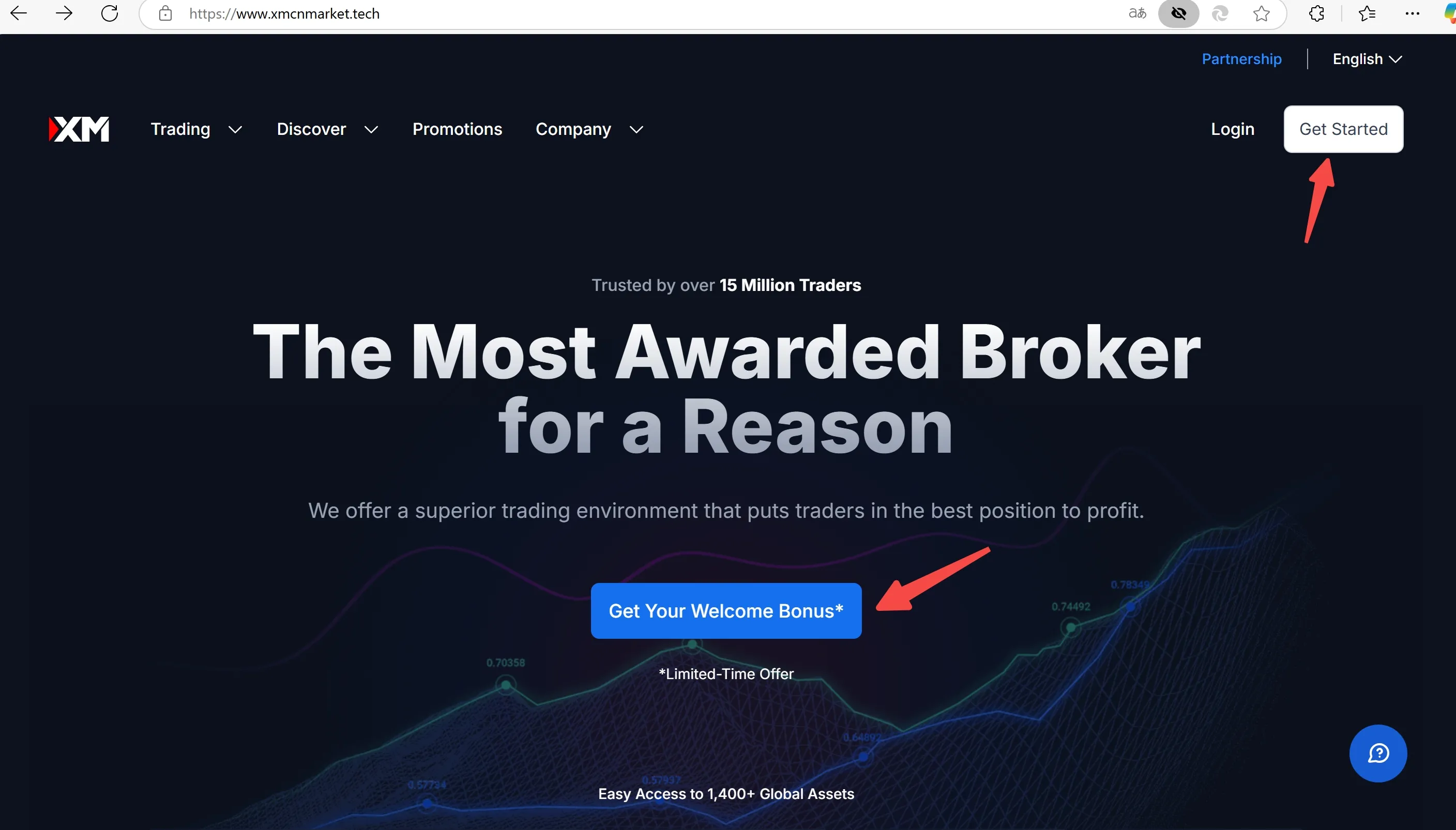 Click on the 'Get Started' button or the 'Get Your Welcome Bonus' button Click on the 'Get Started' button or the 'Get Your Welcome Bonus' button