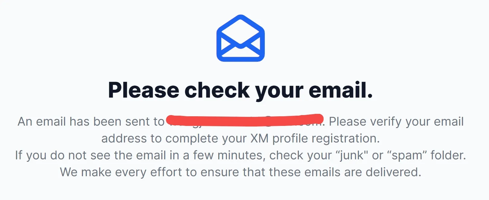 Check your email Check your email