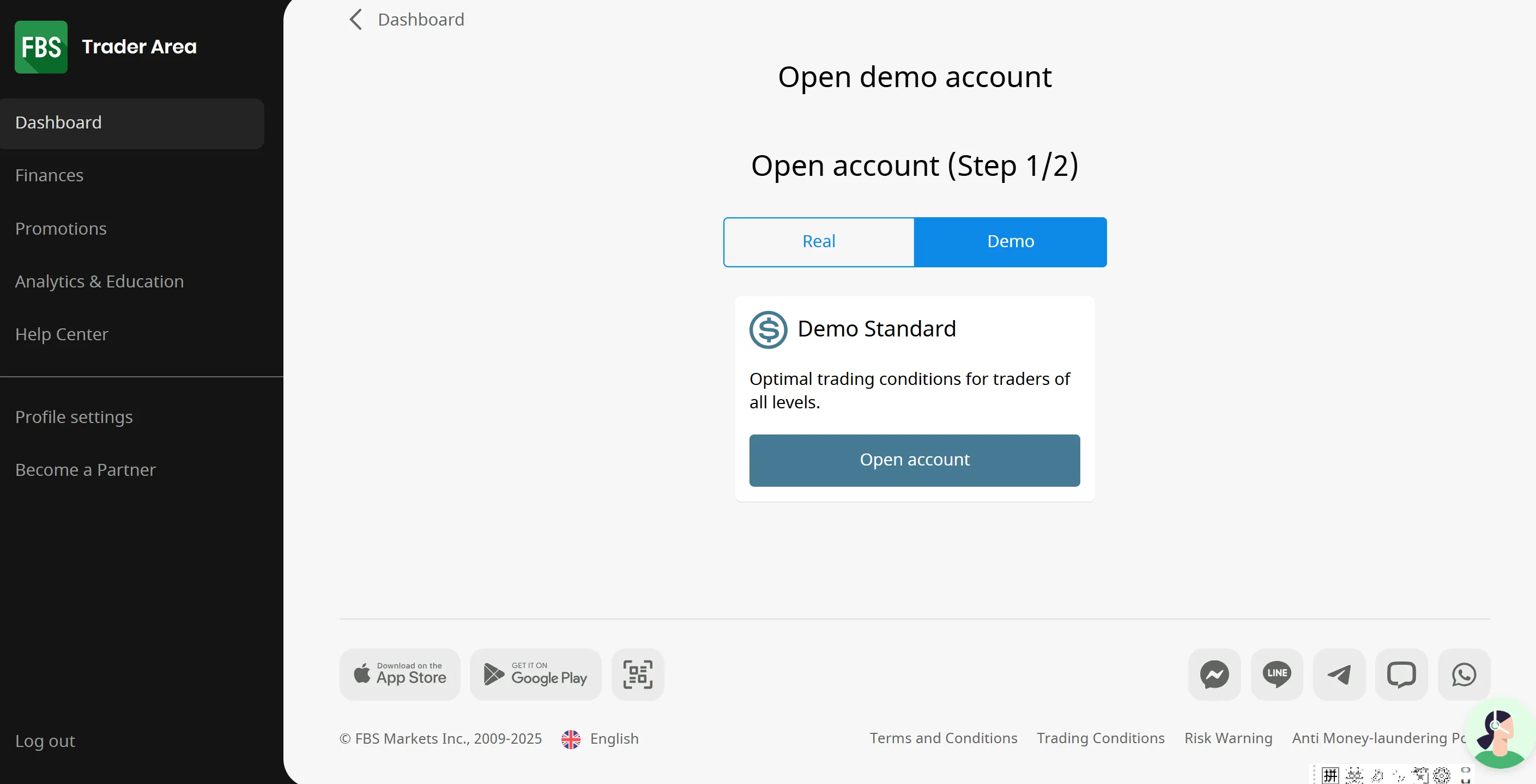 open a demo account fbs open a demo account fbs