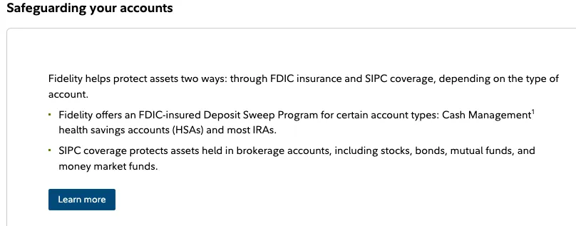 Is Fidelity Safe?
