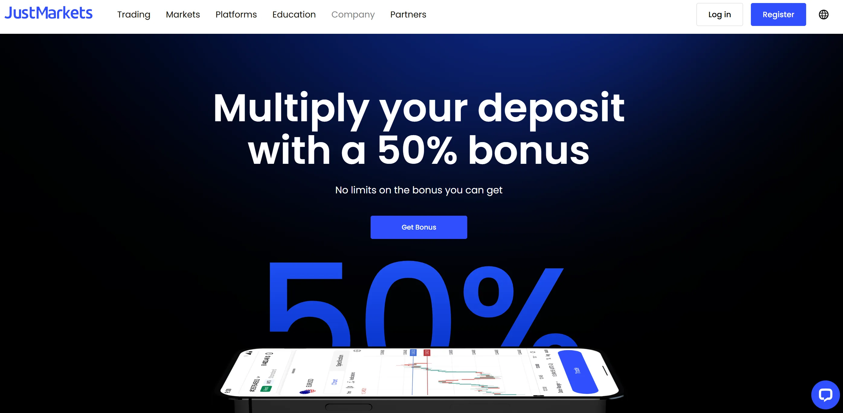 JustMarkets Deposit Bonus