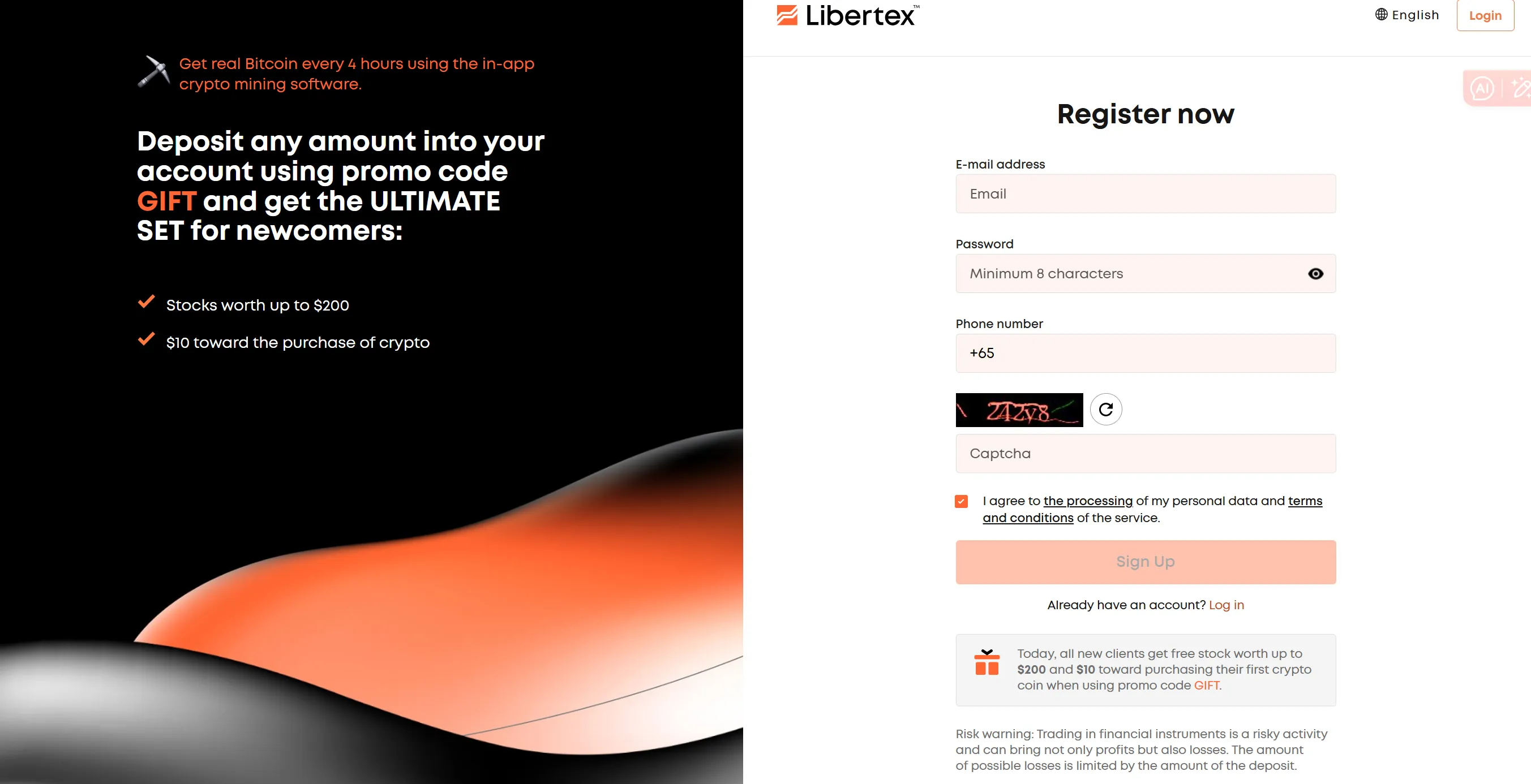 How to open a Libertex account?