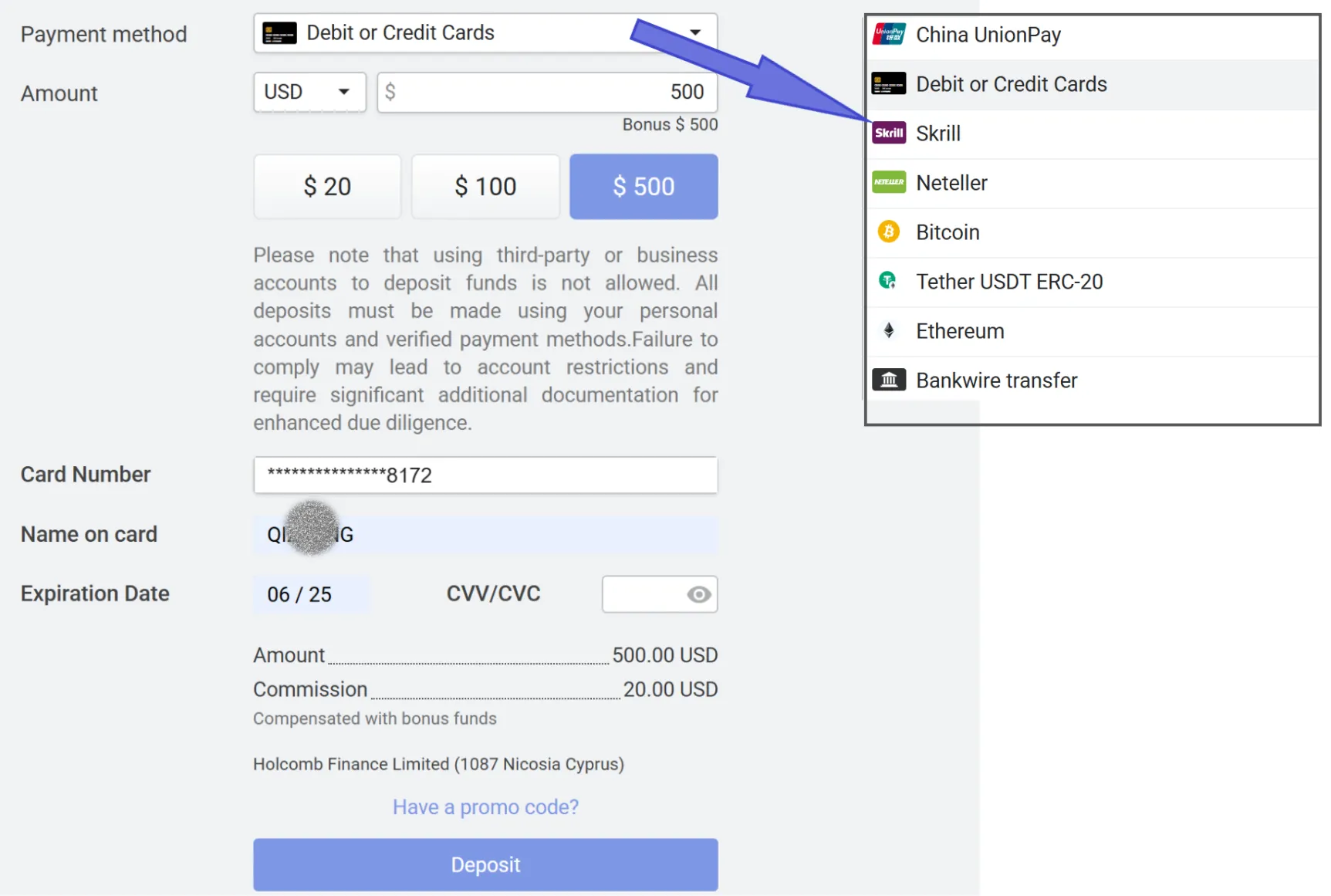 How to open a Libertex account?