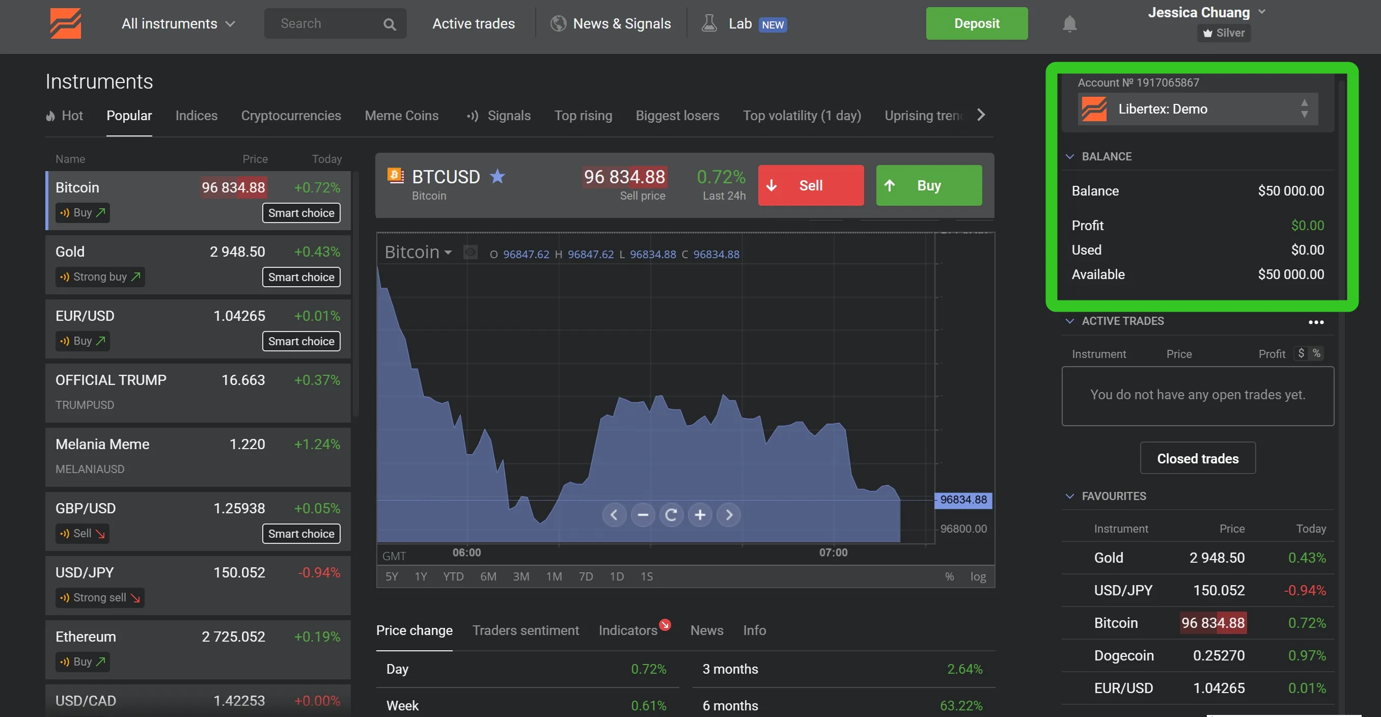How to open a demo account with Libertex?