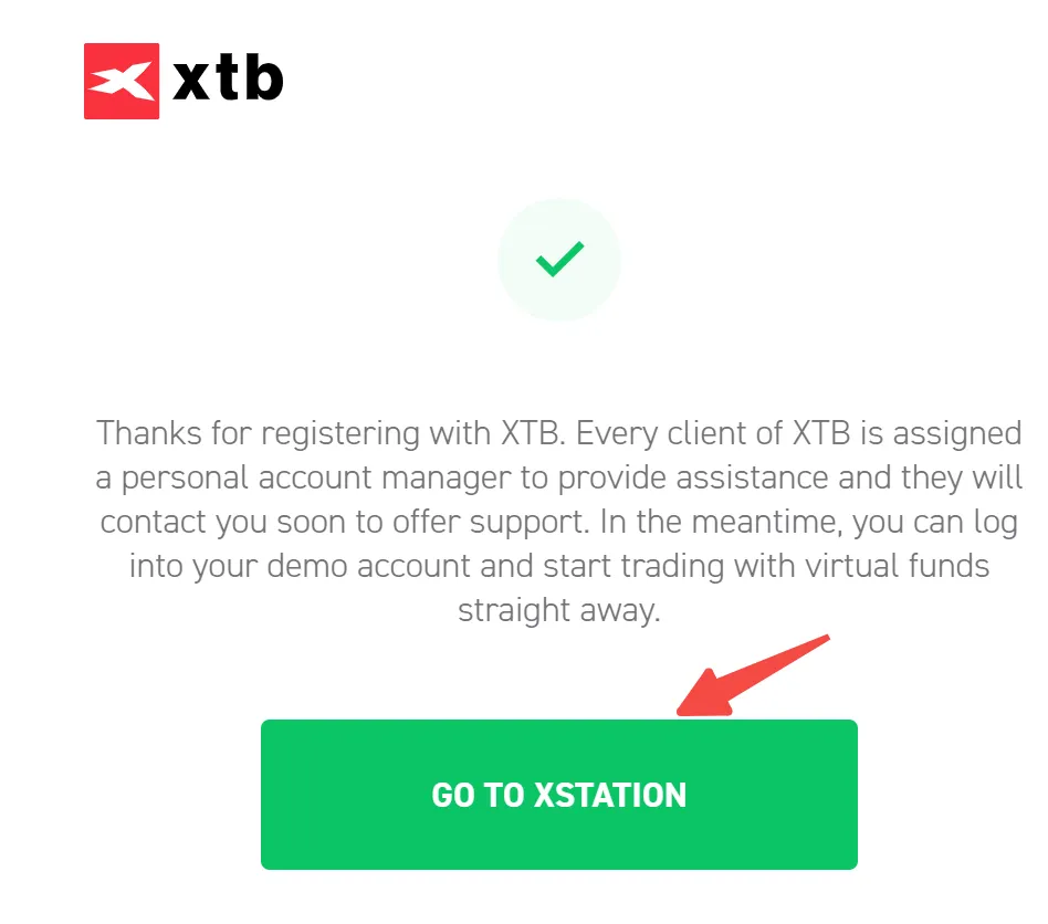 Click the 'GO TO XSTATION' button Click the 'GO TO XSTATION' button