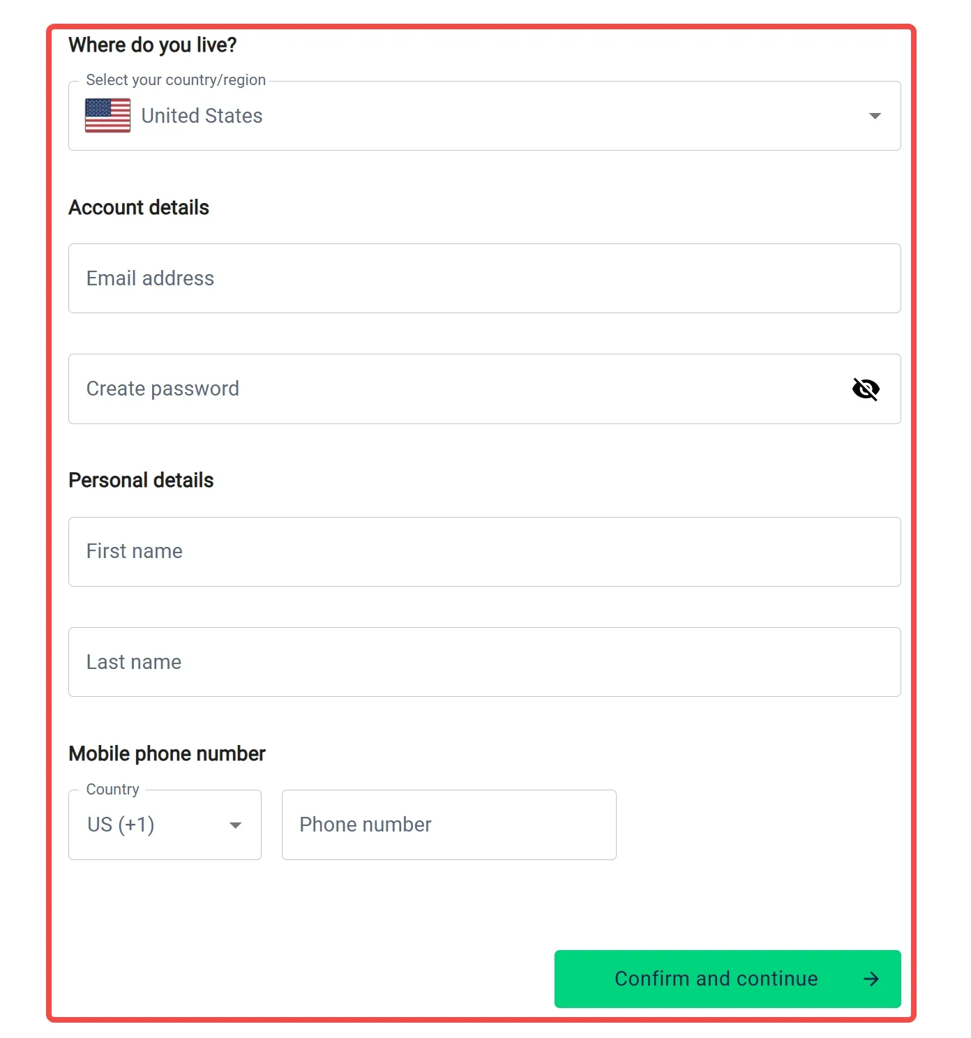 Fill in the required info Fill in the required info