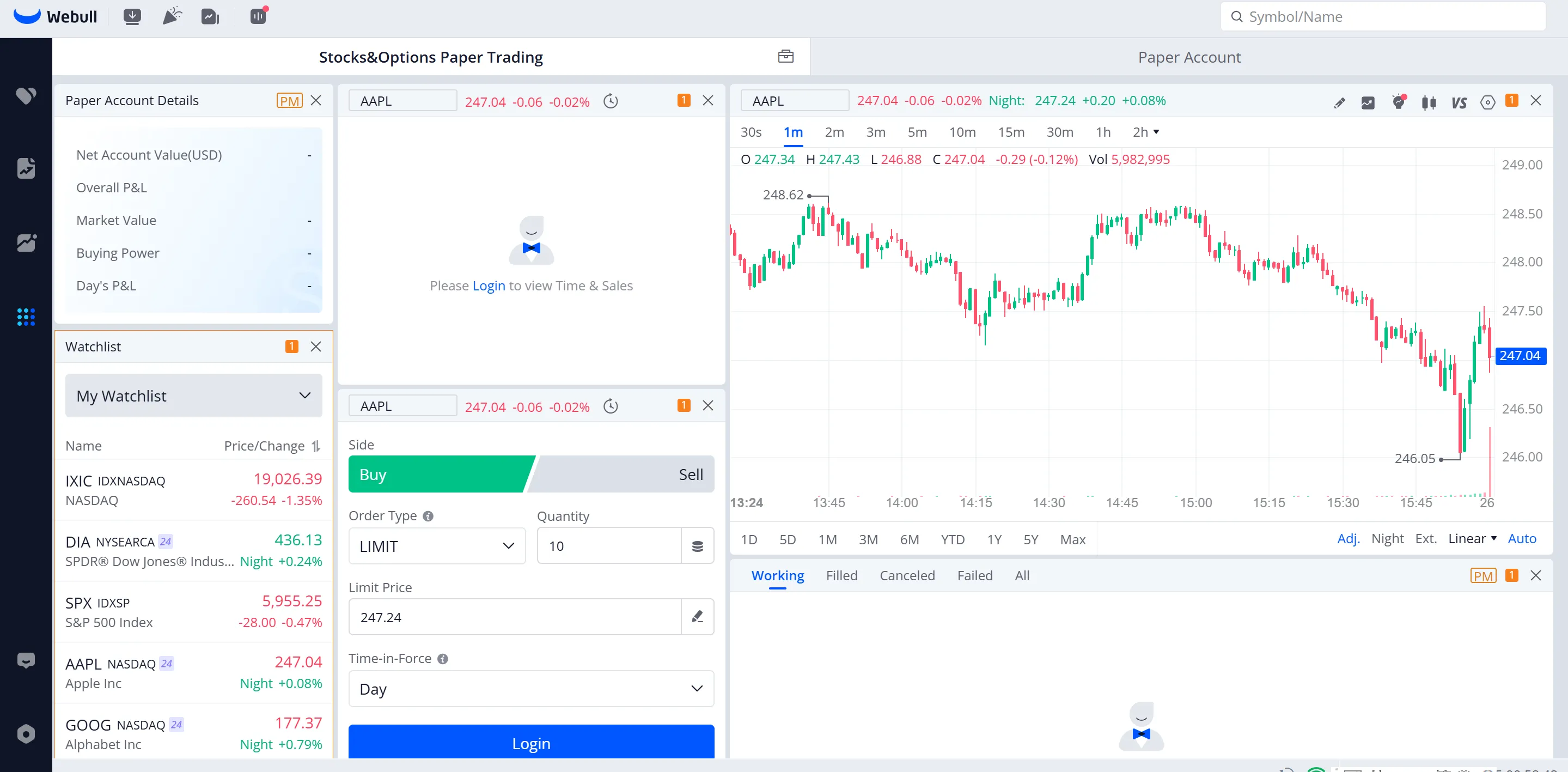 Webull Account Opening Time Testing