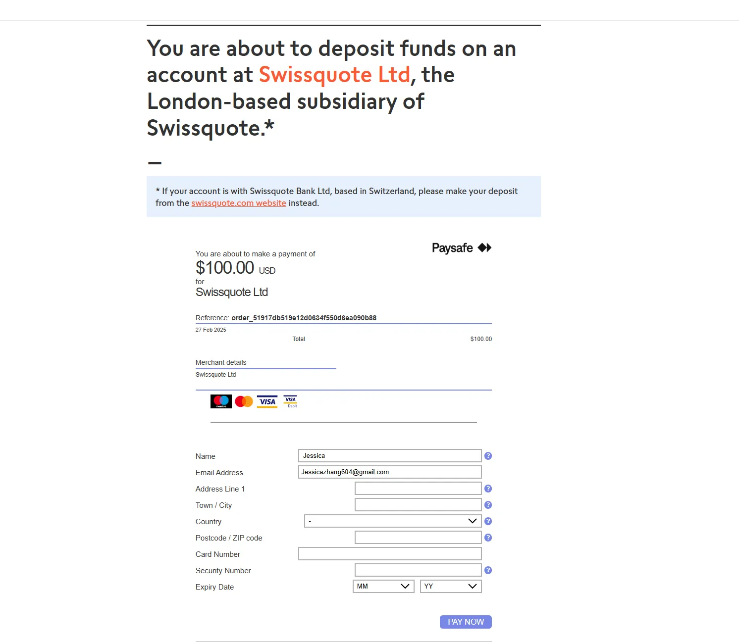 Swissquote Sign Up Swissquote Sign Up