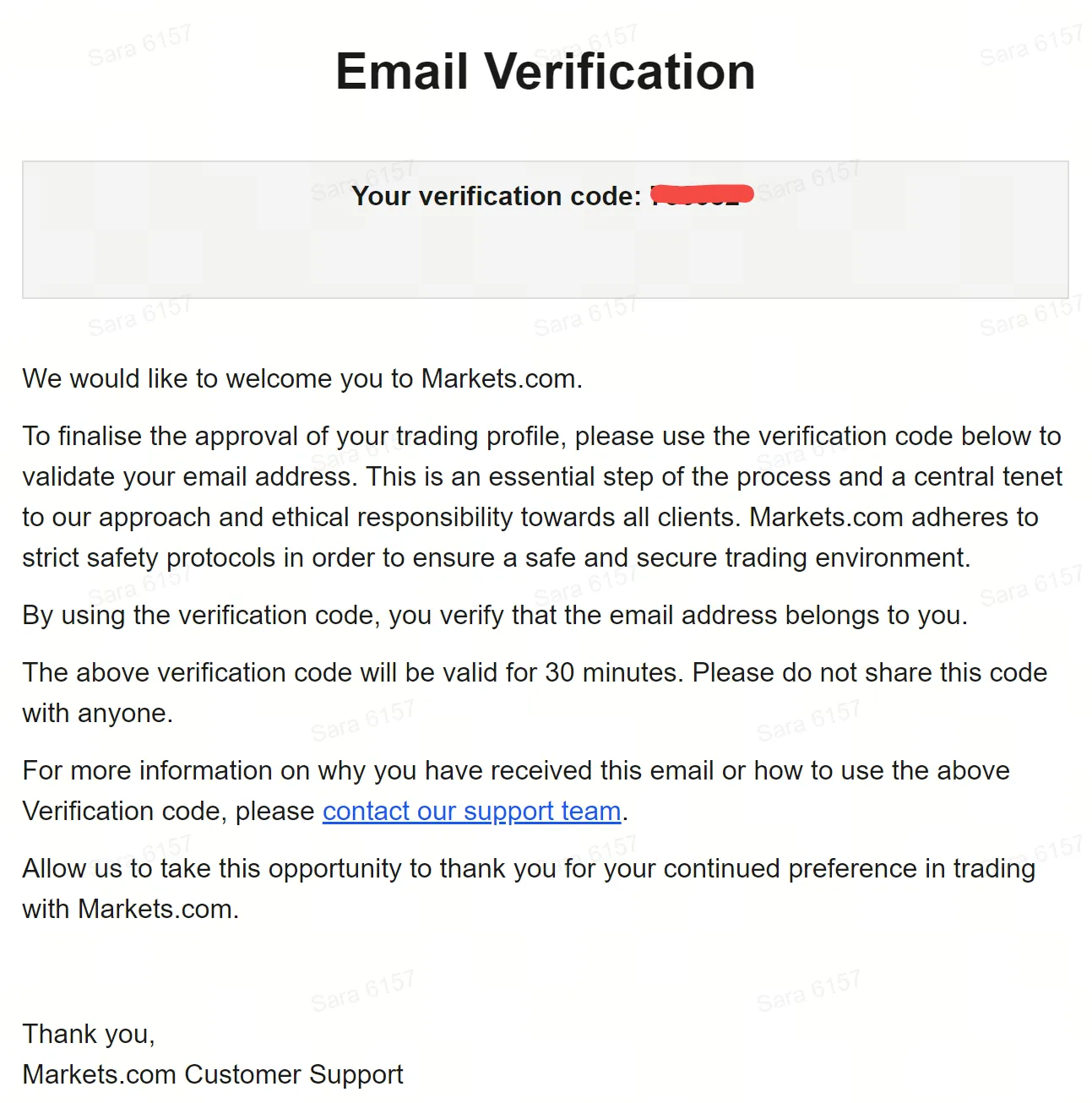 Email verification Email verification