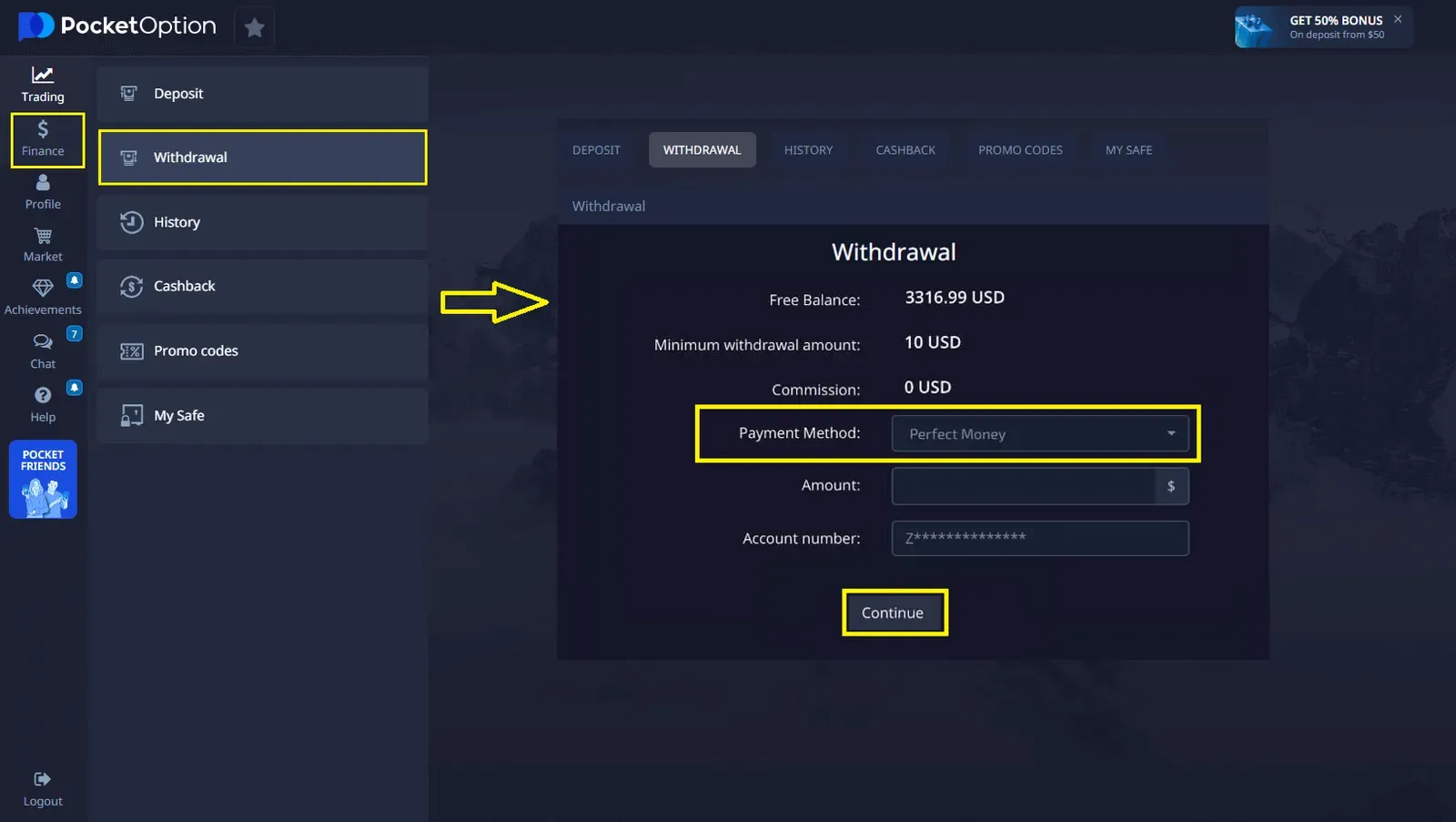 How to withdraw funds from Pocket Option? How to withdraw funds from Pocket Option?