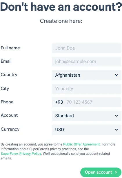 How to Open an Account?