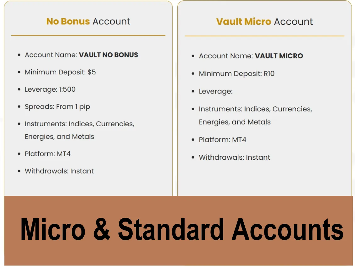 Micro and Standard Trading Option Micro and Standard Trading Option