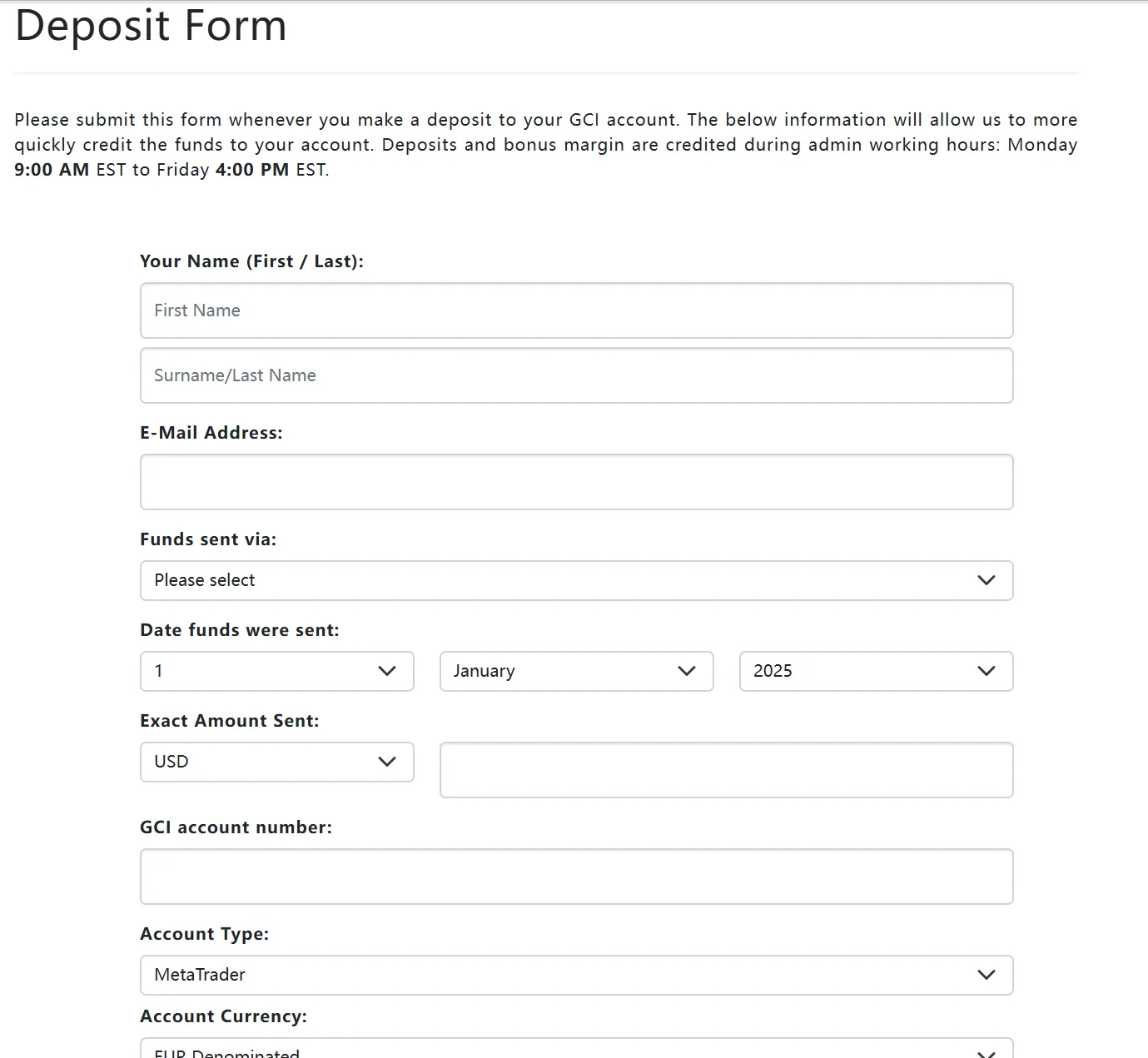 withdrawal methods