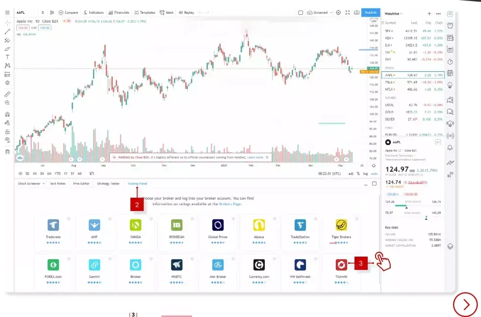 How to connect an account to TradingView