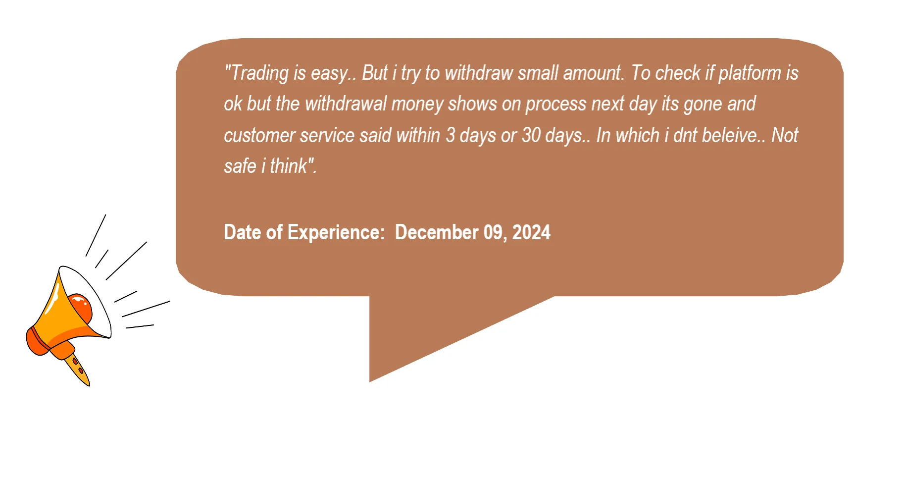 Case 4: Withdrawal money shows on process next day it was gone Case 4: Withdrawal money shows on process next day it was gone