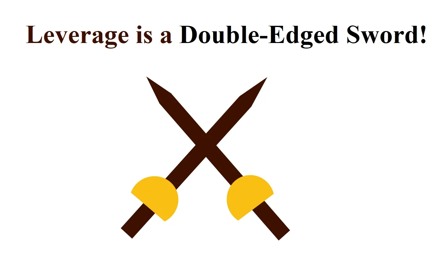 Leverage is a double-edged sword Leverage is a double-edged sword