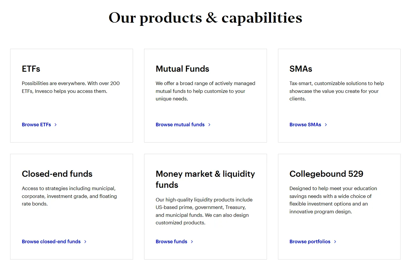 Products and Services