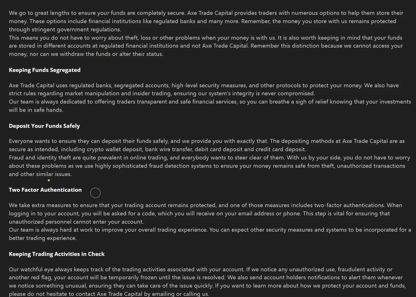 Is Axe Trade Capital Legit?