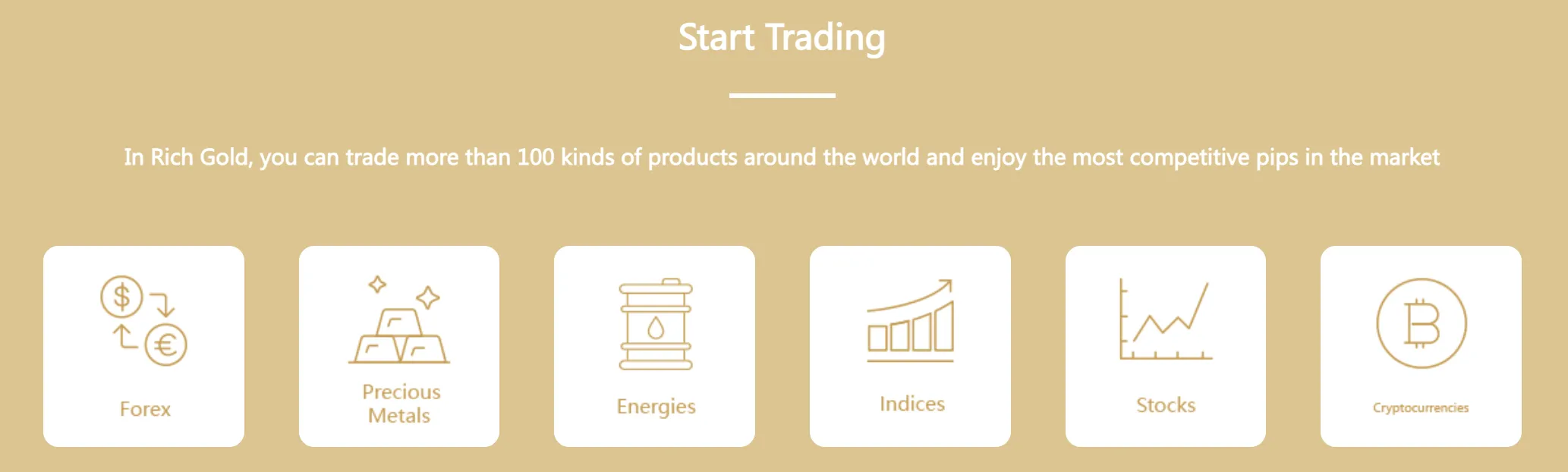 What Can I Trade on Rich Gold? What Can I Trade on Rich Gold?