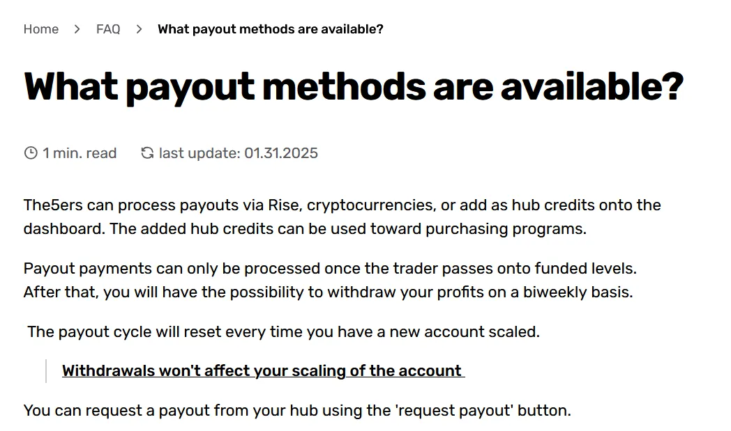 Deposit and Withdrawal
