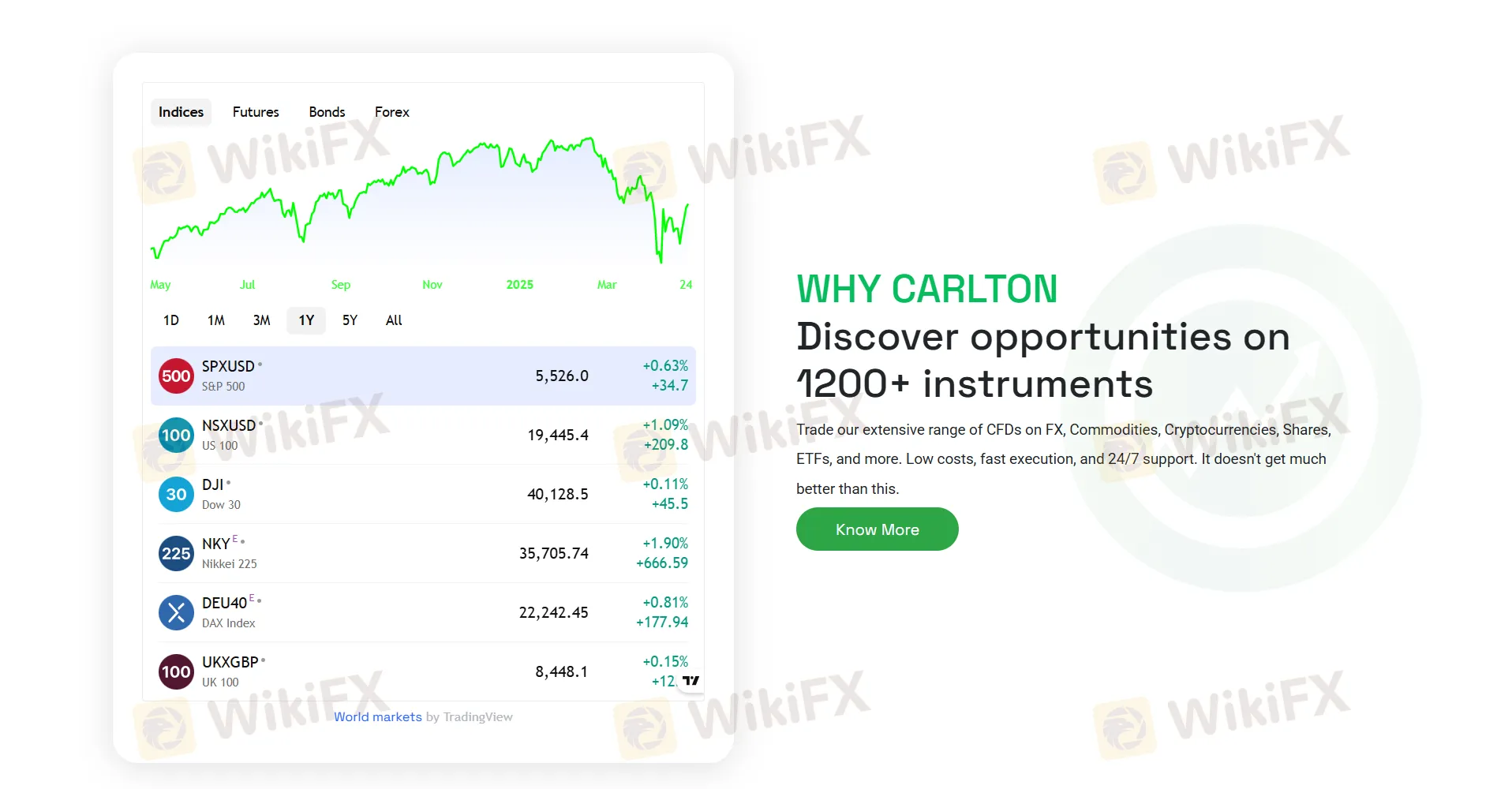 What Can I Trade on CARLTON?