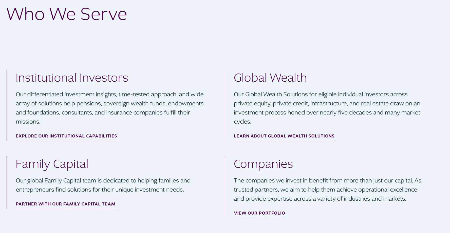 KKR's Clientele