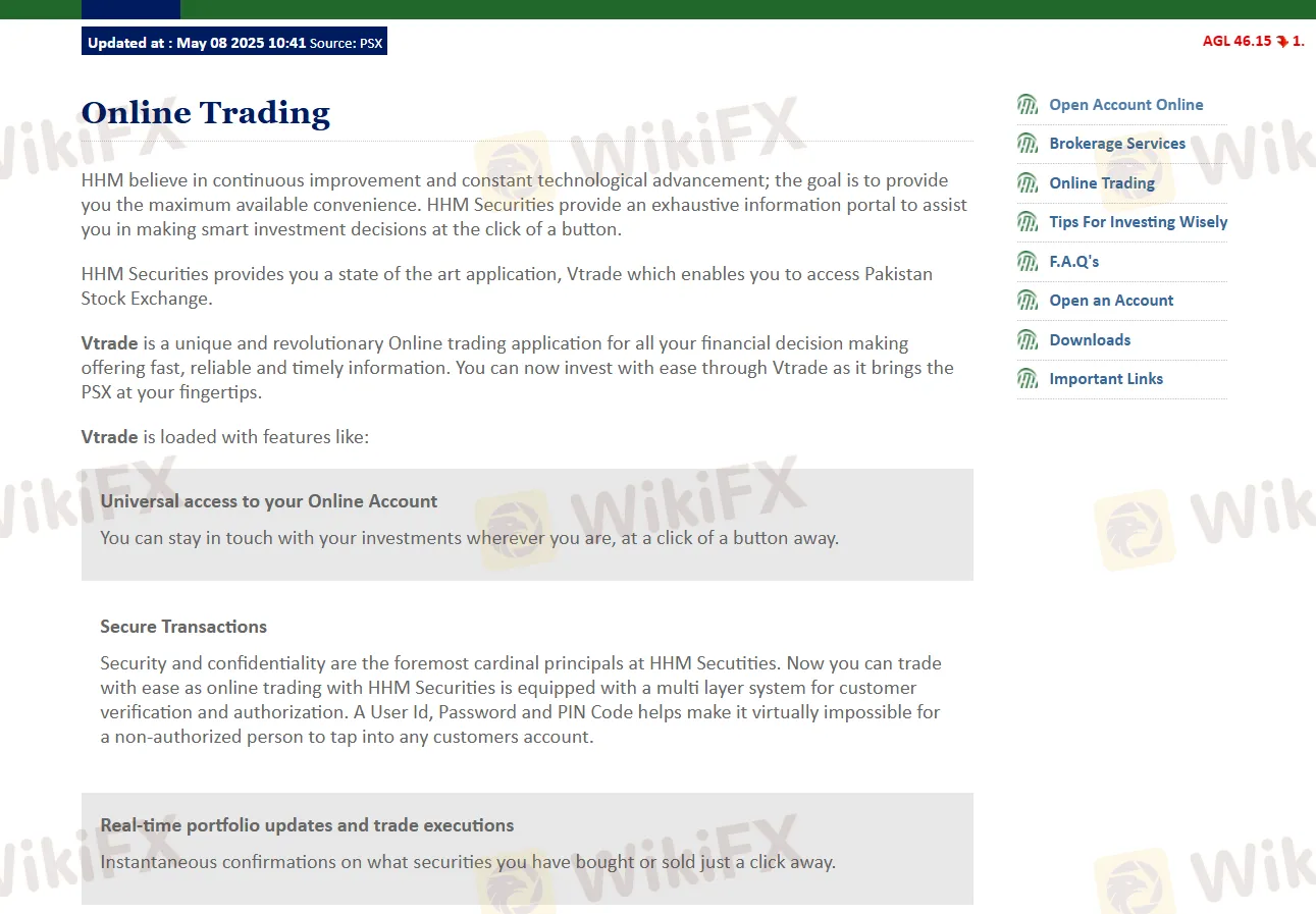 H. H. Misbah trading platform