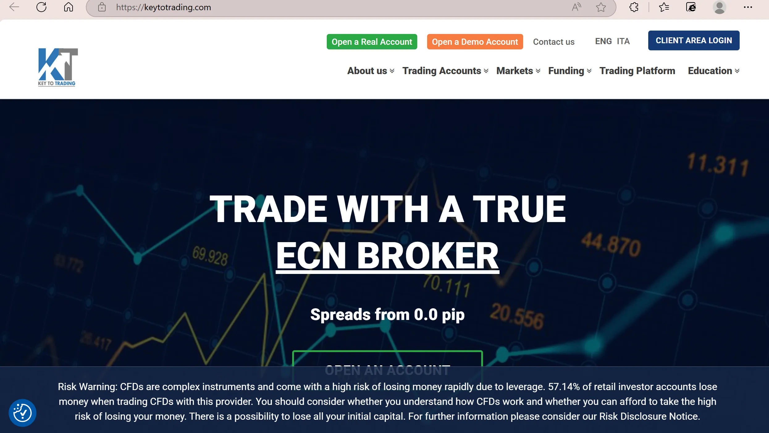 Key to Trading's homepage