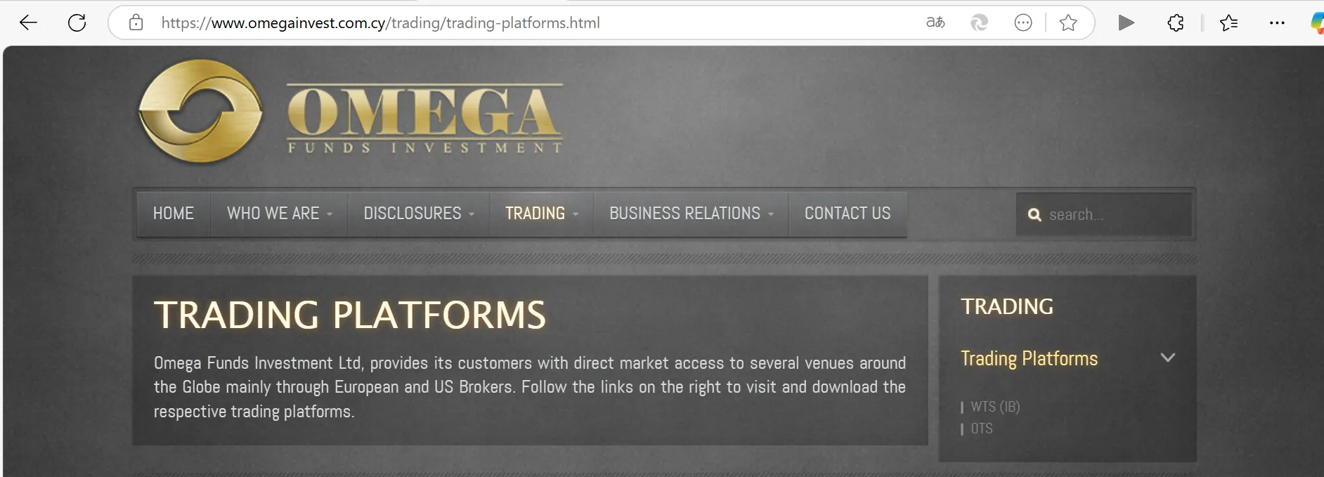 OMEGA platform